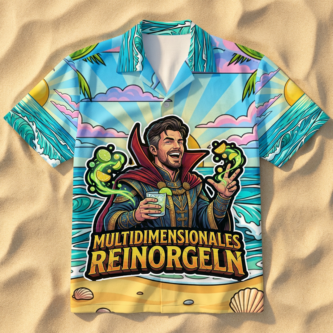 Multidimensionales Reinorgeln Hawaiihemd