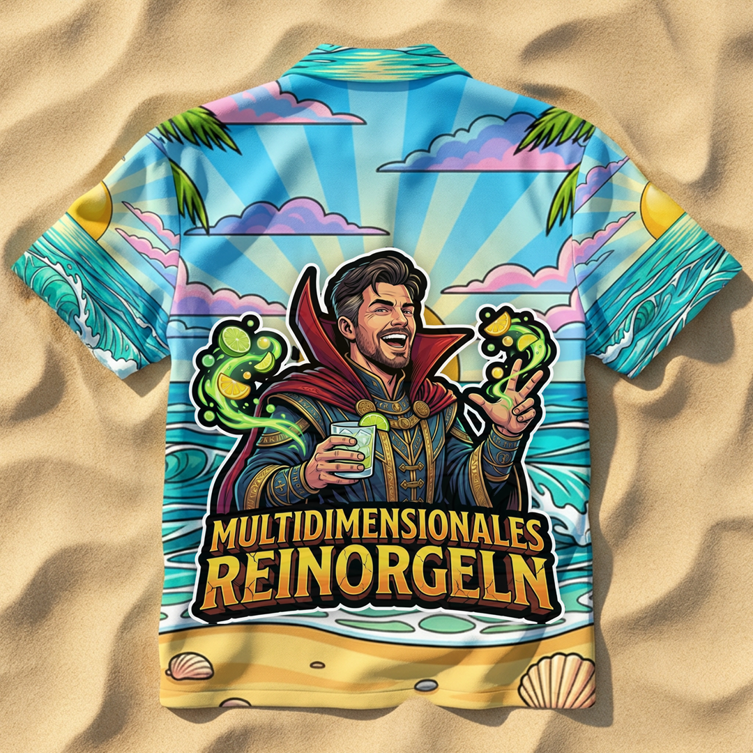 Multidimensionales Reinorgeln Hawaiihemd